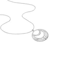 Collier Celtes Argent Blanc