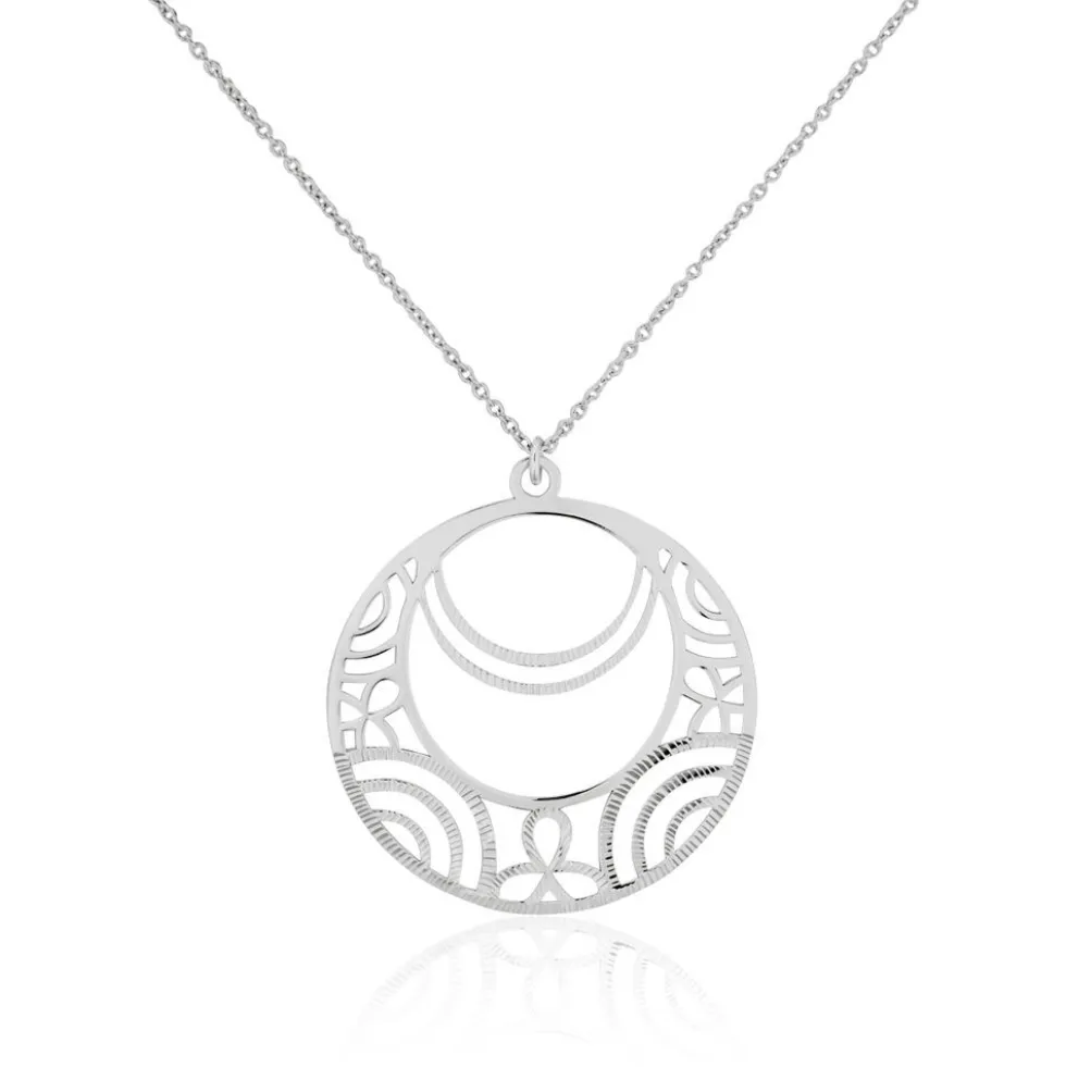 Collier Celtes Argent Blanc