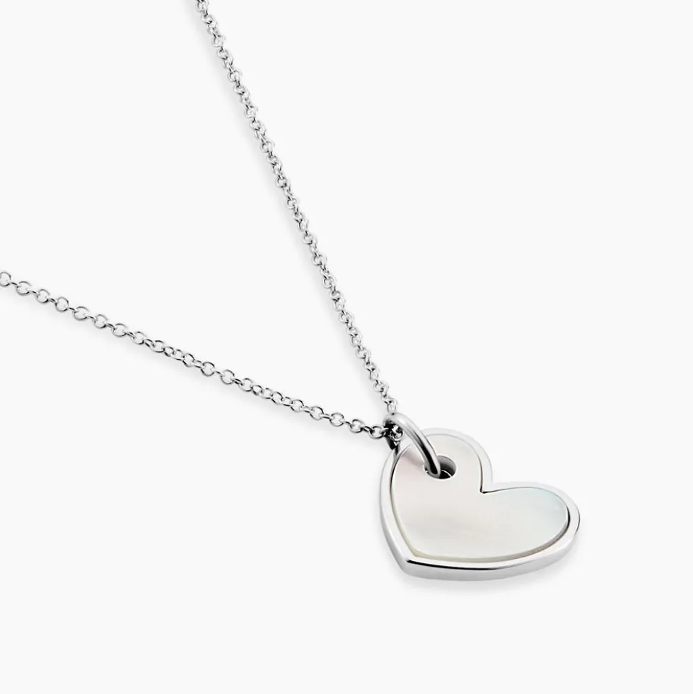Collier Charla Argent Blanc Nacre