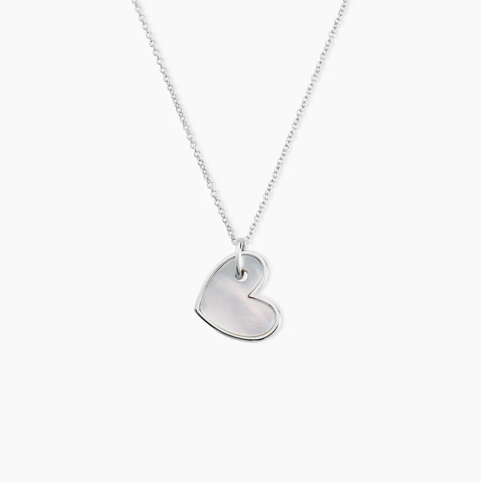 Collier Charla Argent Blanc Nacre
