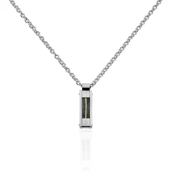 Collier Charlie-rose Acier Blanc
