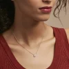 Collier Classical Plaqué Or Jaune Oxyde De Zirconium