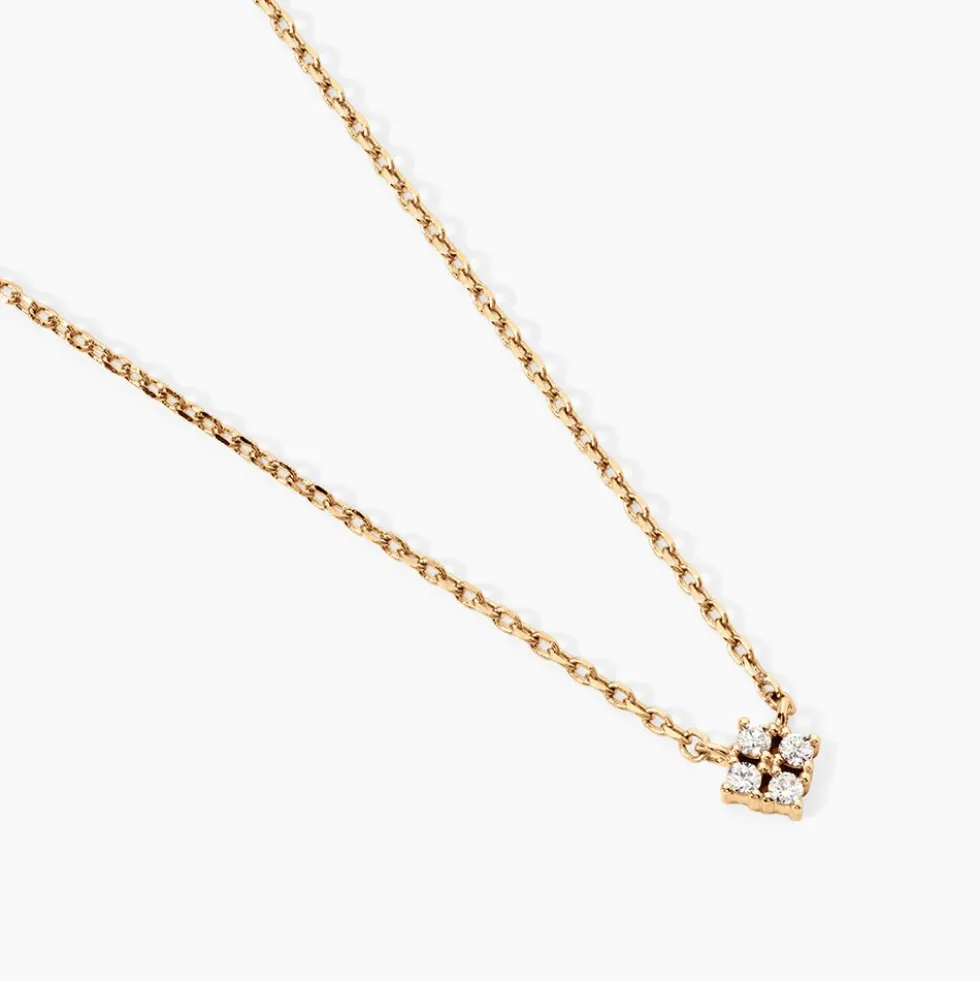 Collier éclat Perlé Plaqué Or Oxyde De Zirconium