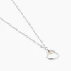 Collier Cleane Or Jaune Argent Blanc Oxyde De Zirconium