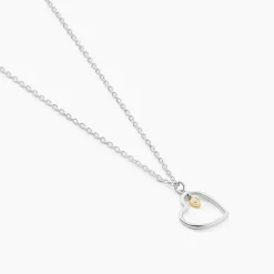 Collier Cleane Or Jaune Argent Blanc Oxyde De Zirconium
