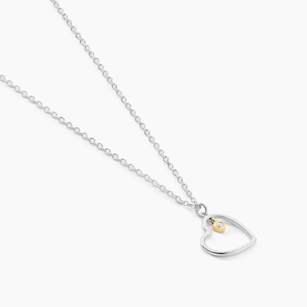 Collier Cleane Or Jaune Argent Blanc Oxyde De Zirconium