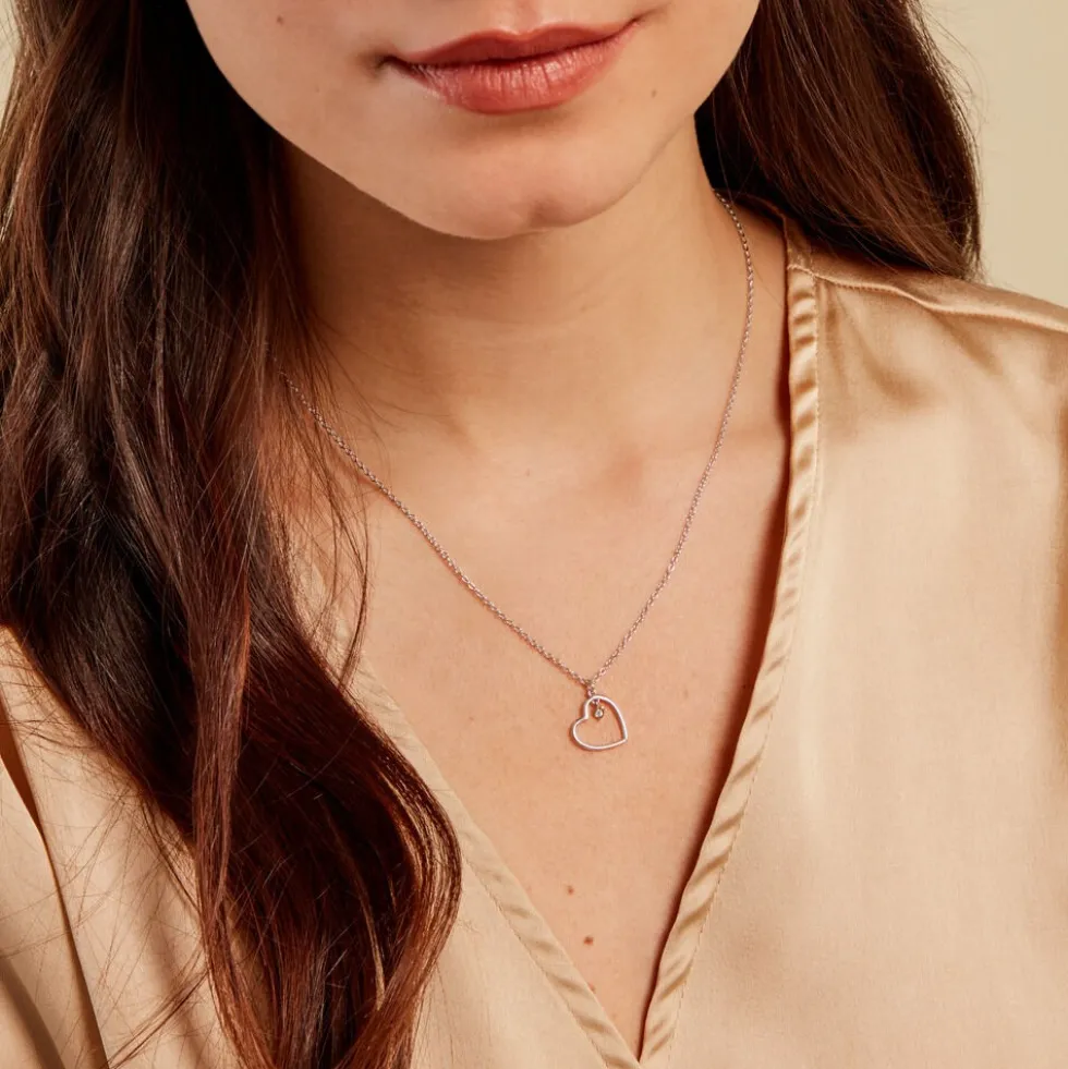 Collier Cleane Or Jaune Argent Blanc Oxyde De Zirconium