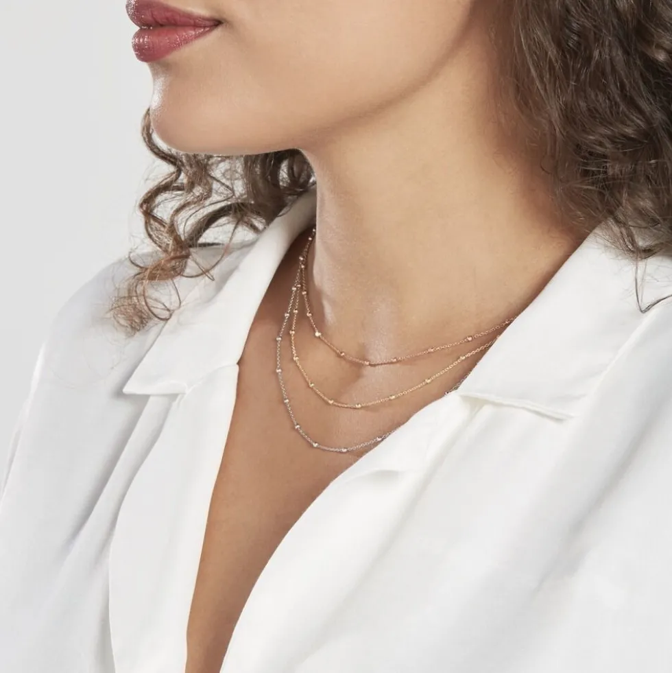 Collier Clorinthe Argent Tricolore