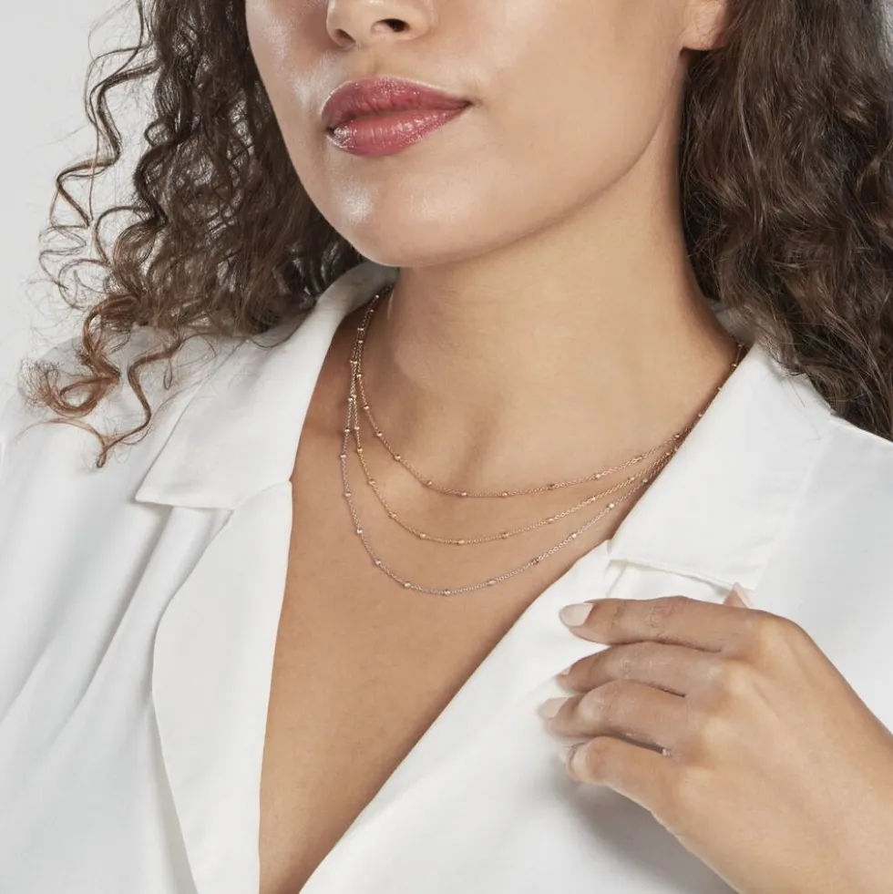 Collier Clorinthe Argent Tricolore