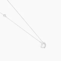 Collier Coeur Ktl Or Blanc Diamant