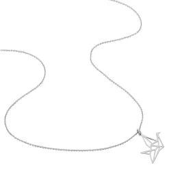 Collier Colombe Argent Blanc