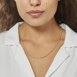 Collier Cordelia Maille Corde Or Jaune