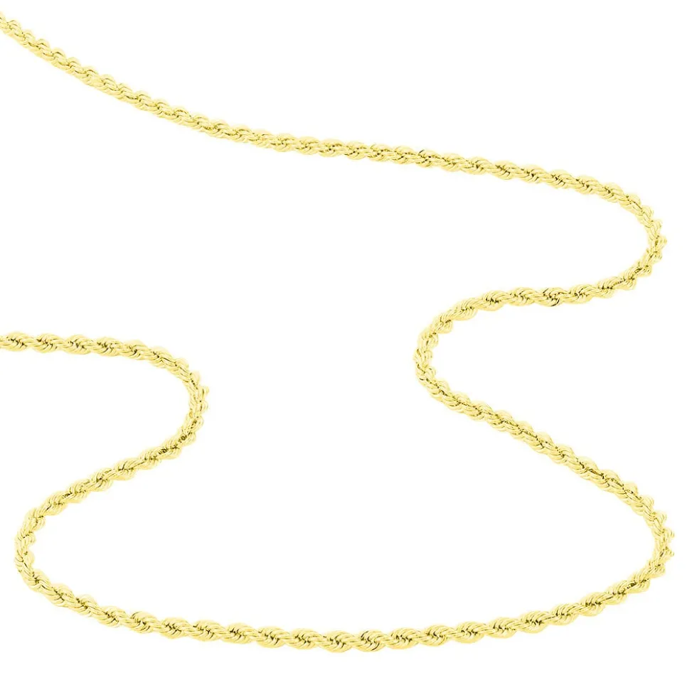 Collier Cordelia Maille Corde Or Jaune