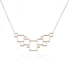 Collier Crispine Acier Rose