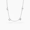 Collier Cœur D'amour Argent Blanc