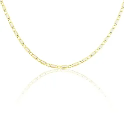 Collier Danae Plaquette Or Bicolore