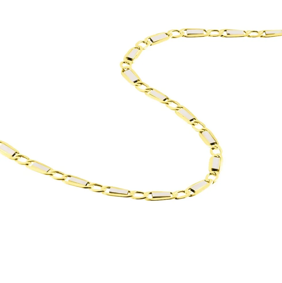 Collier Danae Plaquette Or Bicolore