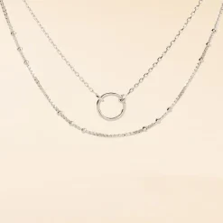 Collier Dayana Argent Blanc