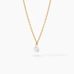 Collier Delma Plaqué Or Jaune Oxyde De Zirconium