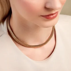 Collier Denia Acier Jaune