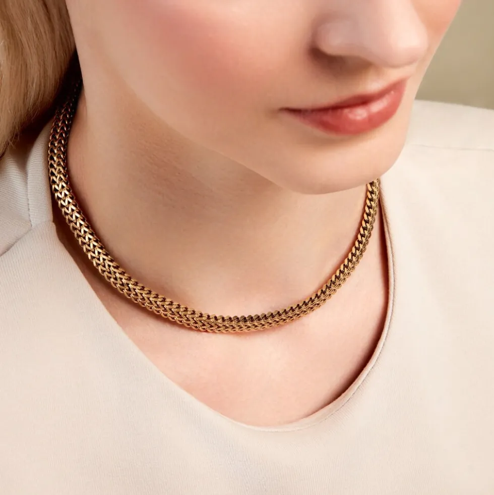 Collier Denia Acier Jaune