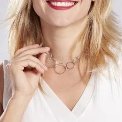 Collier Denia Argent Blanc
