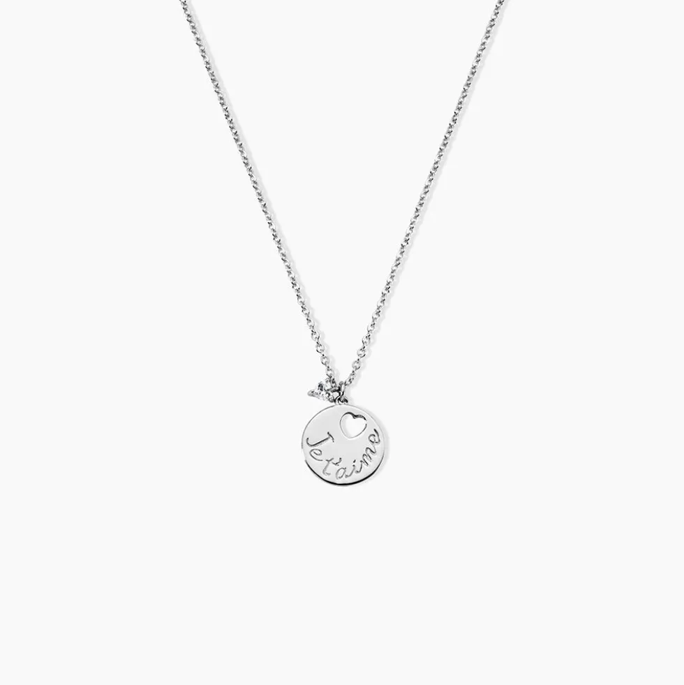 Collier Denzel Argent Blanc Oxyde De Zirconium