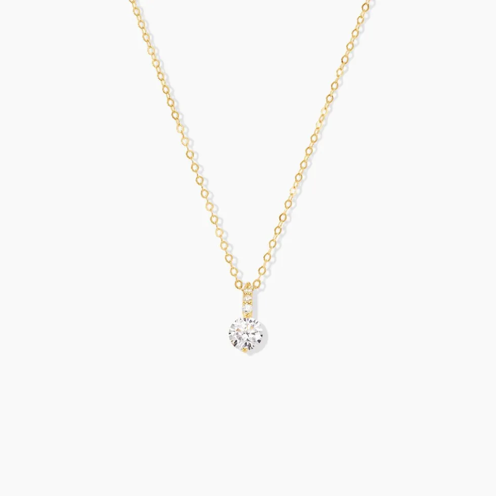 Collier Derby Or Jaune Oxyde De Zirconium