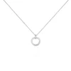Collier Desirat Argent Blanc Oxyde De Zirconium