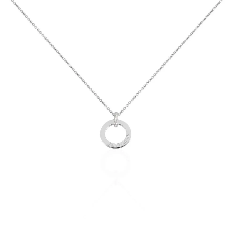 Collier Desirat Argent Blanc Oxyde De Zirconium