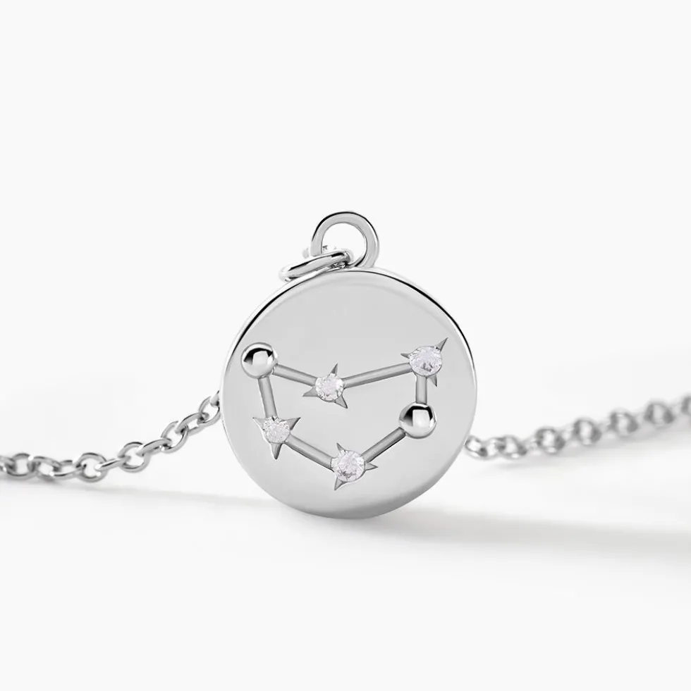 Collier Despina Argent Blanc Oxyde De Zirconium