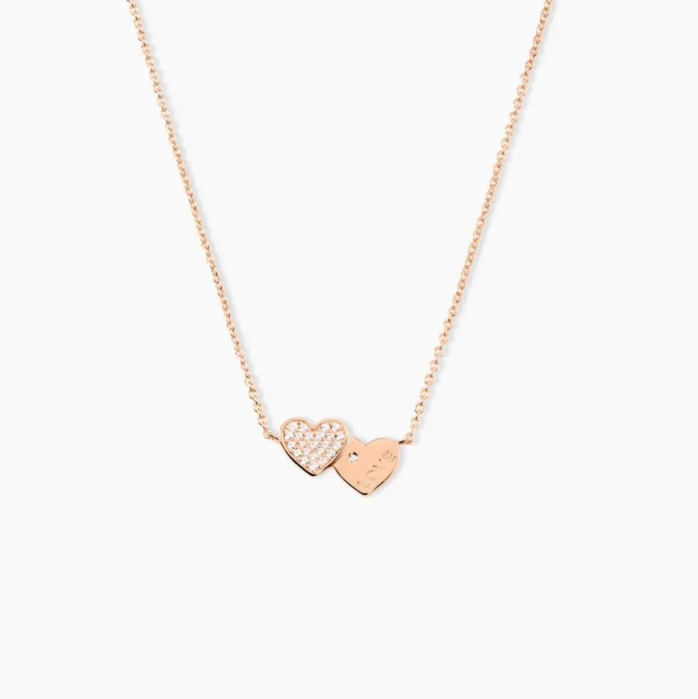 Collier Deven Argent Rose Oxyde De Zirconium