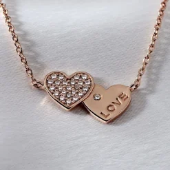 Collier Deven Argent Rose Oxyde De Zirconium