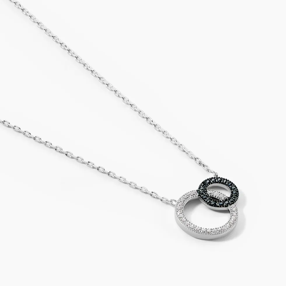 Collier Diana Argent Blanc Oxyde De Zirconium