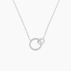 Collier Dita Argent Blanc Oxyde De Zirconium