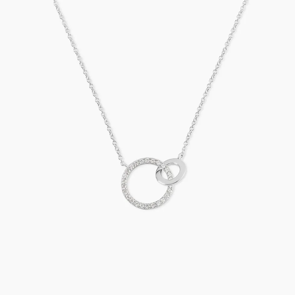 Collier Dita Argent Blanc Oxyde De Zirconium