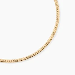 Collier Doline Maille Anglaise Or Jaune