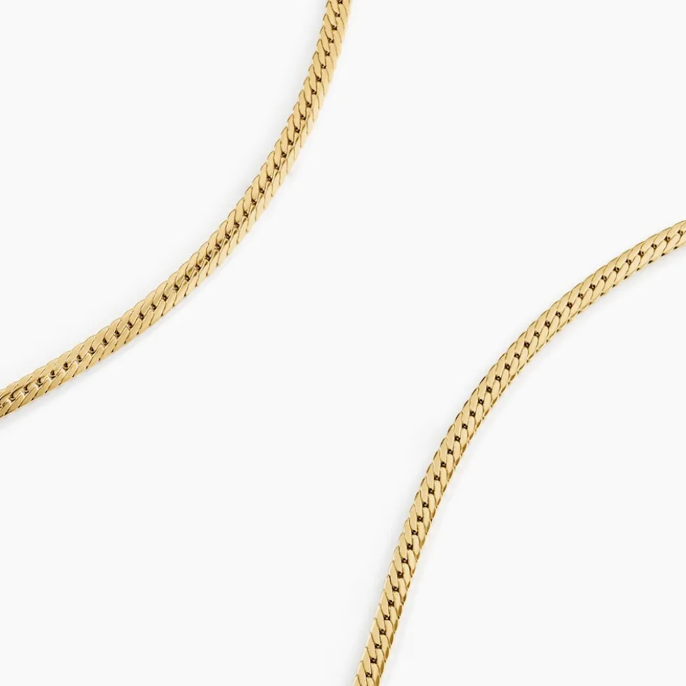 Collier Doline Maille Anglaise Or Jaune