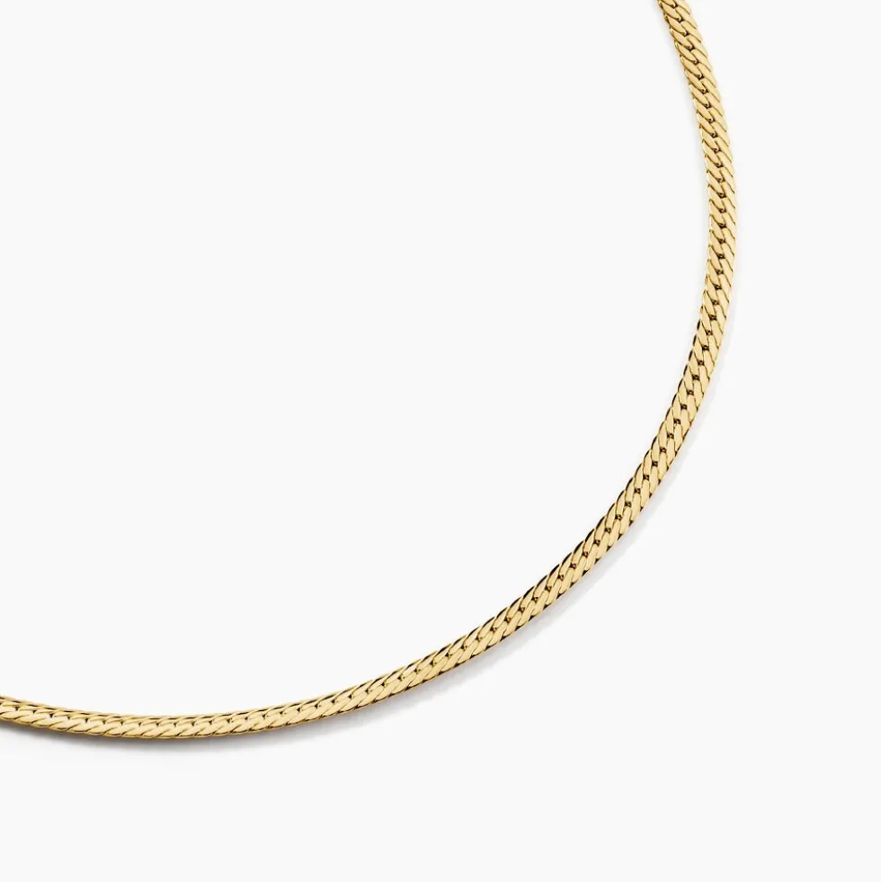 Collier Doline Maille Anglaise Or Jaune