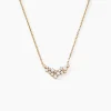 Collier Doline Plaqué Or Doré Oxyde De Zirconium
