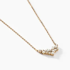 Collier Doline Plaqué Or Doré Oxyde De Zirconium