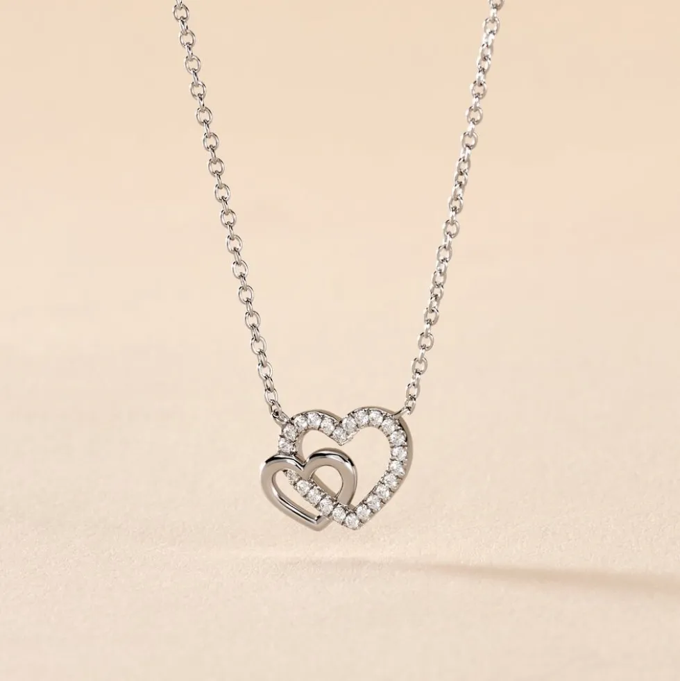 Collier Donatiane Argent Blanc Oxyde De Zirconium