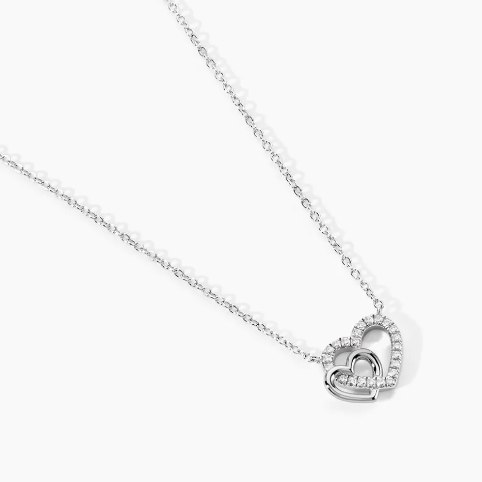 Collier Donatiane Argent Blanc Oxyde De Zirconium
