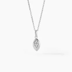 Collier Duchesse Argent Blanc Oxyde De Zirconium