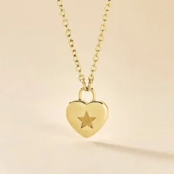 Collier Earline Acier Doré