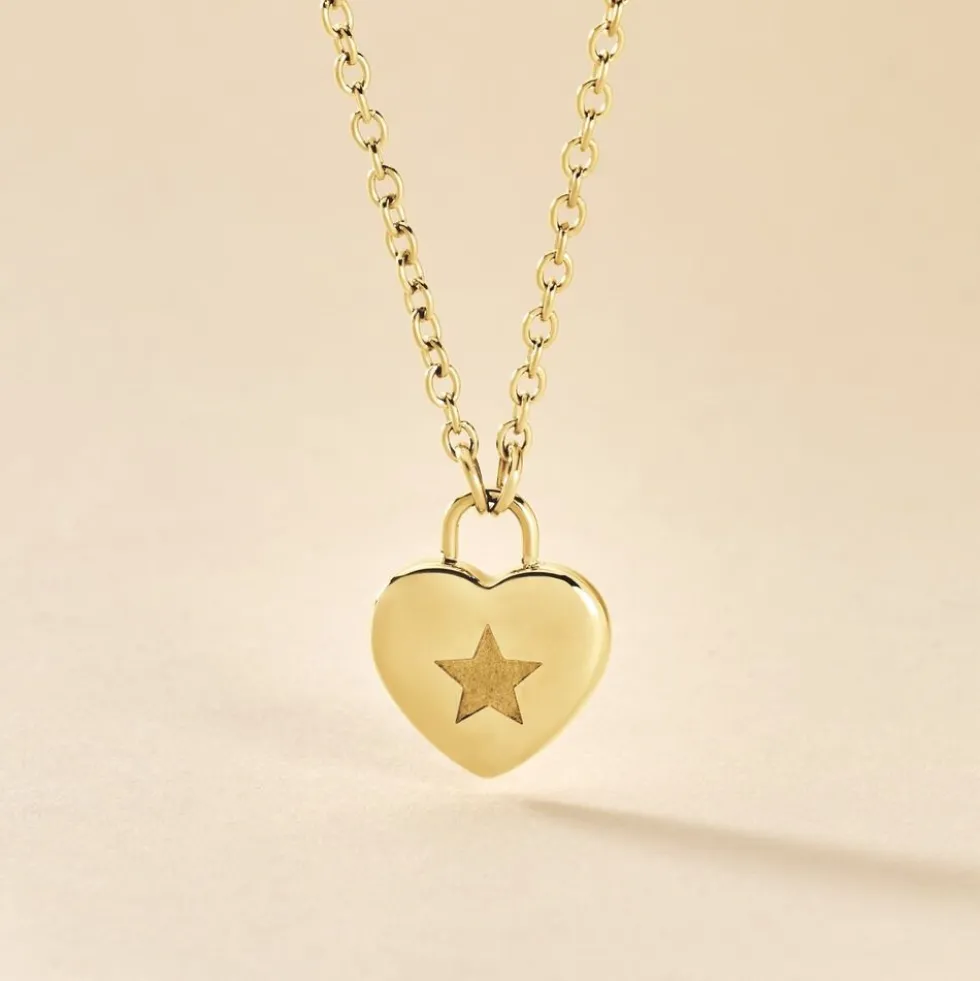 Collier Earline Acier Doré