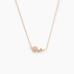 Collier Edenia Argent Rose Oxyde De Zirconium