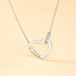 Collier Elanda Argent Blanc Oxyde De Zirconium