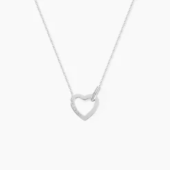 Collier Elanda Argent Blanc Oxyde De Zirconium