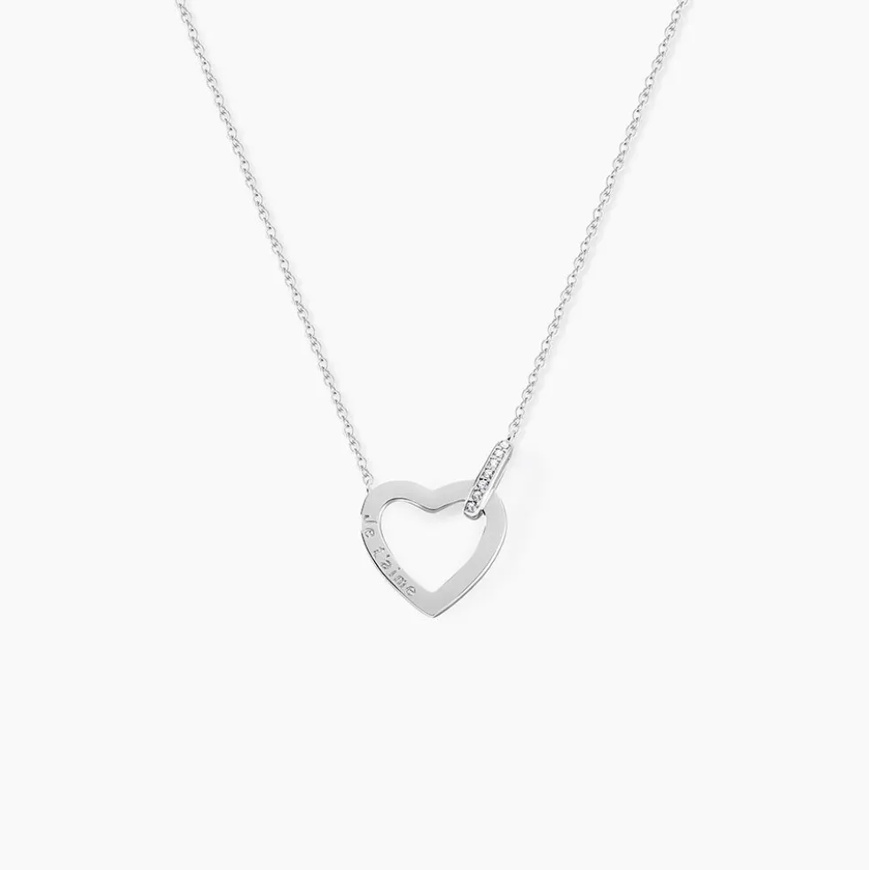 Collier Elanda Argent Blanc Oxyde De Zirconium
